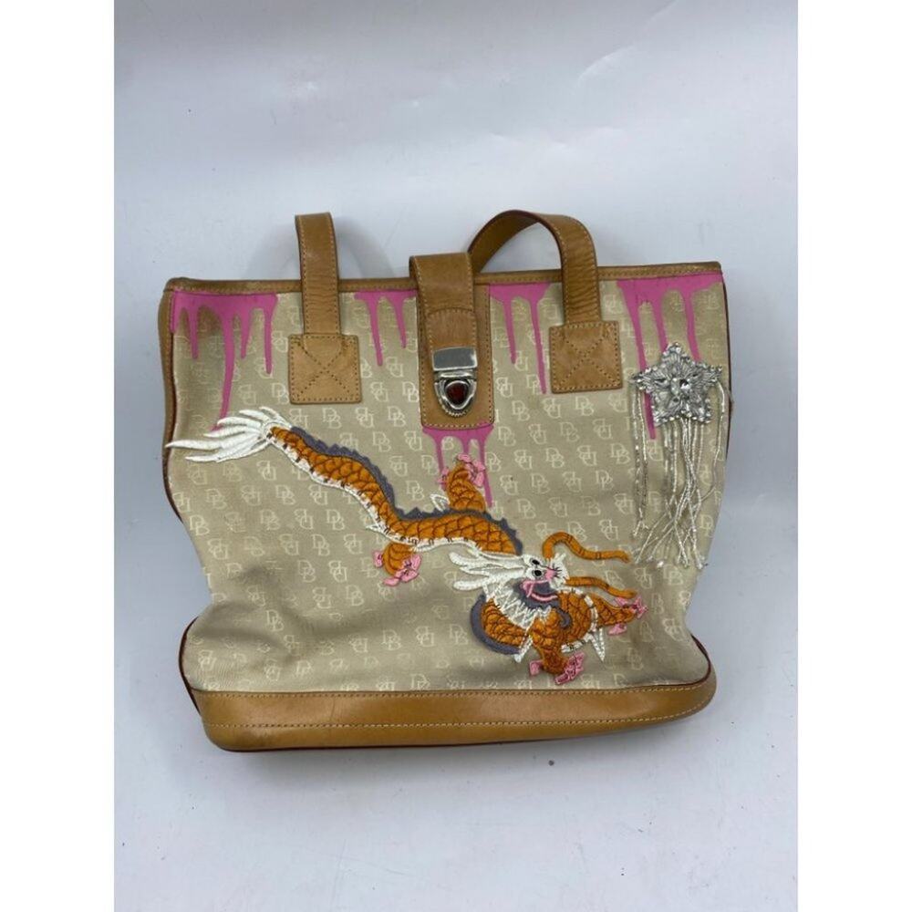 DOONEY & BOURKE Shoulder Tote Bag Customized Tan - Picture 2 of 15